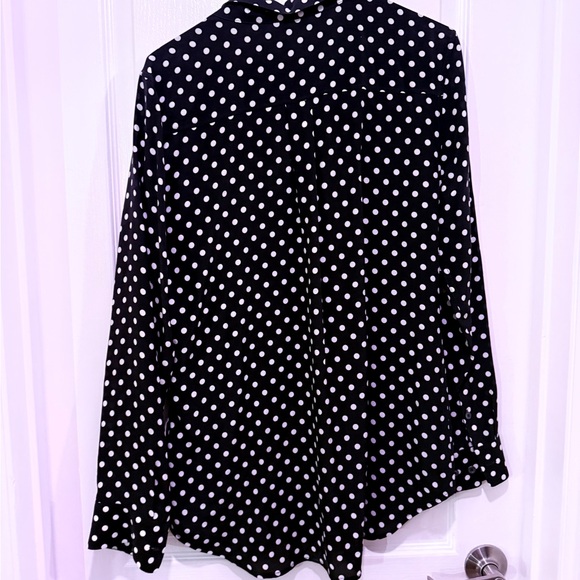 Equipment Silk Polka Dot Large Button Down - Picture 3 of 5